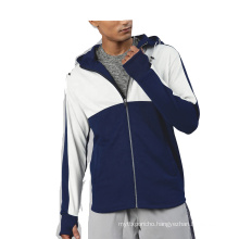 Men Color Block Polyester Sweatshirt Windproof Outdoor Breathable